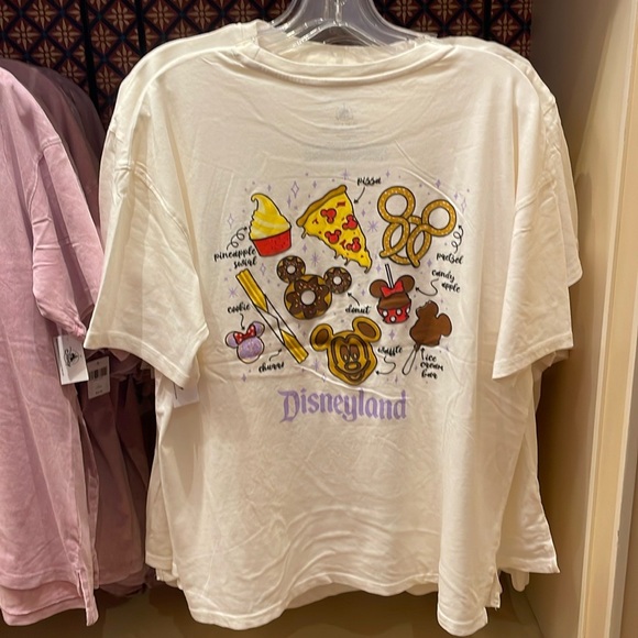 Disney Parks Disneyland Foodie Snacks T Shirt NEW - Picture 1 of 3